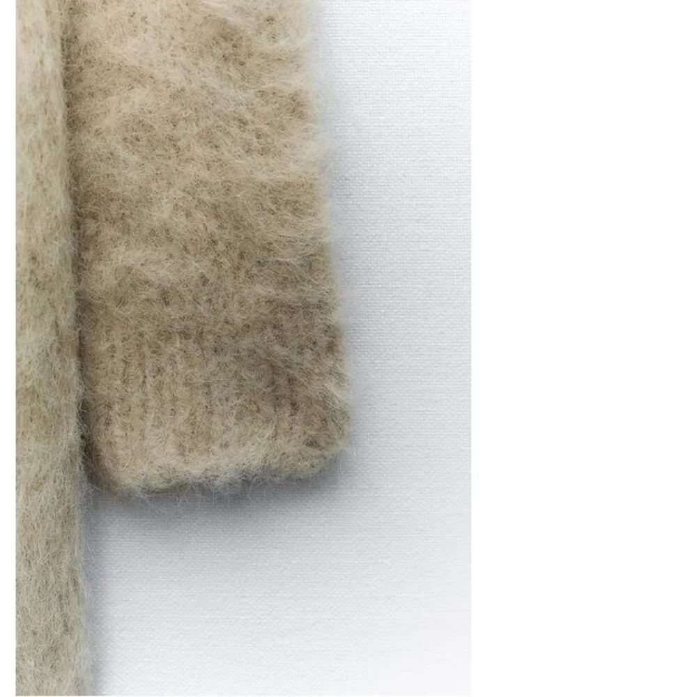 Zara Brushed Effect Knit Cardigan NWT Size S-M - Picture 3 of 16
